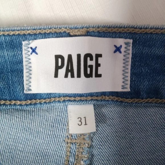 Paige Verdugo Crop Mid Rise Skinny Jeans Cabo Size 31 NWT - Picture 15 of 16